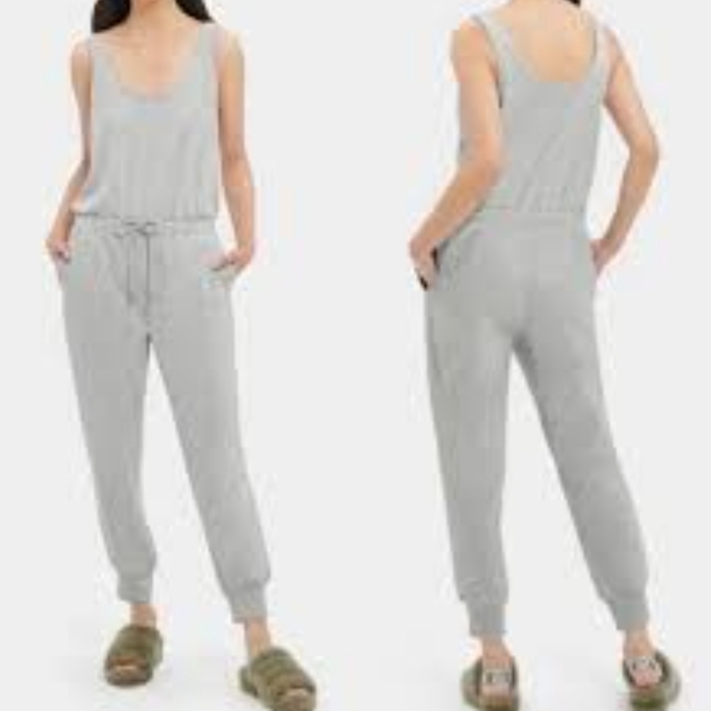 Koolaburra By UGG Esmeralda Micro Terry Animal Print Jumpsuit Size XL